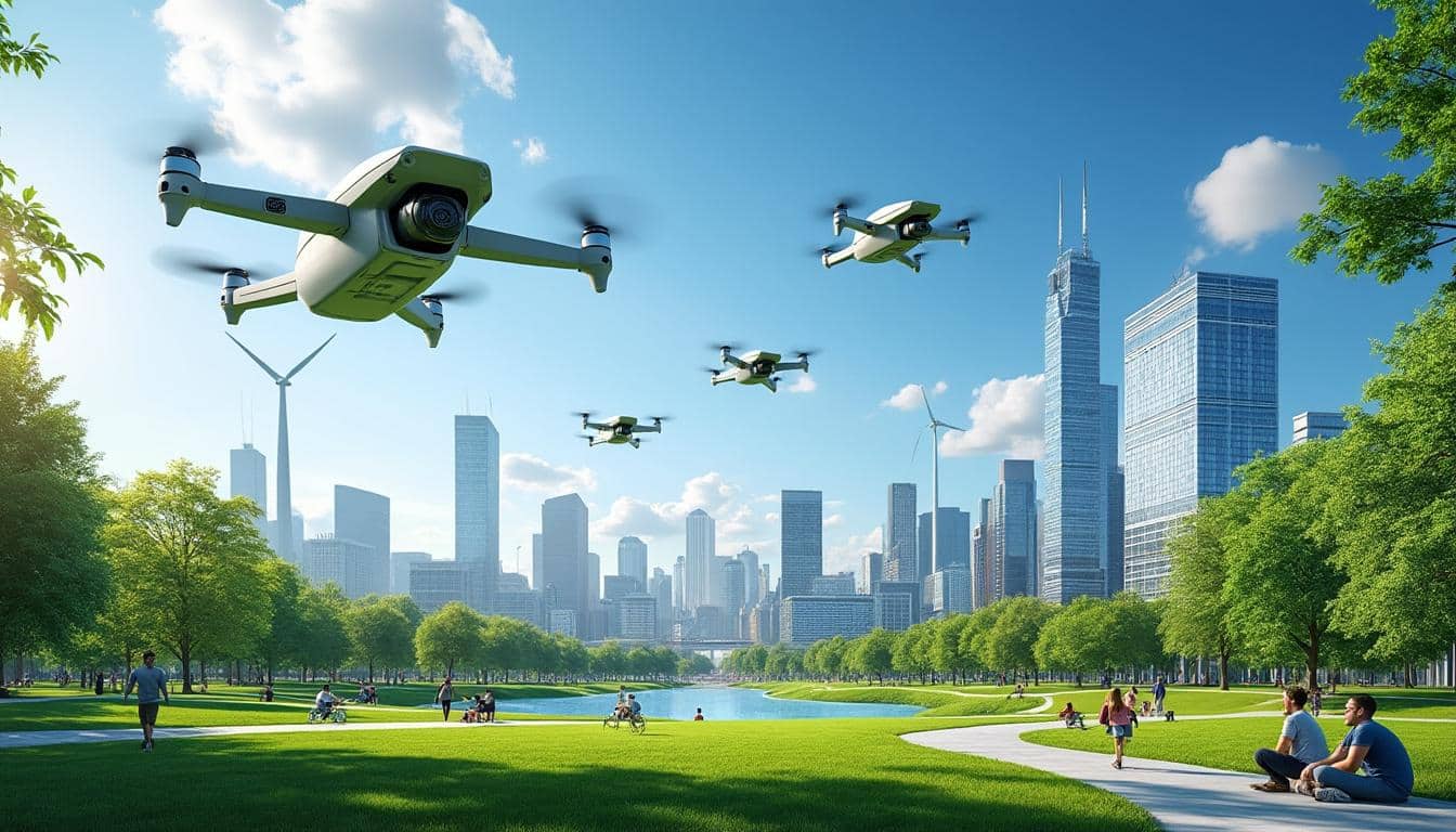 découvrez comment l'utilisation des drones en remplacement des hélicoptères contribue à réduire la pollution et favorise un environnement plus propre et durable.