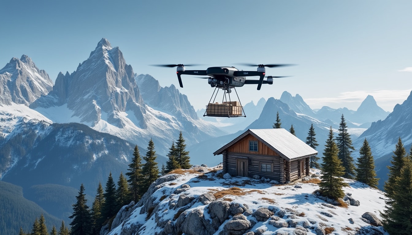 découvrez comment la livraison par drone révolutionne le ravitaillement des refuges alpins en remplaçant efficacement le portage par hélicoptère, offrant une solution plus écologique, rapide et économique.