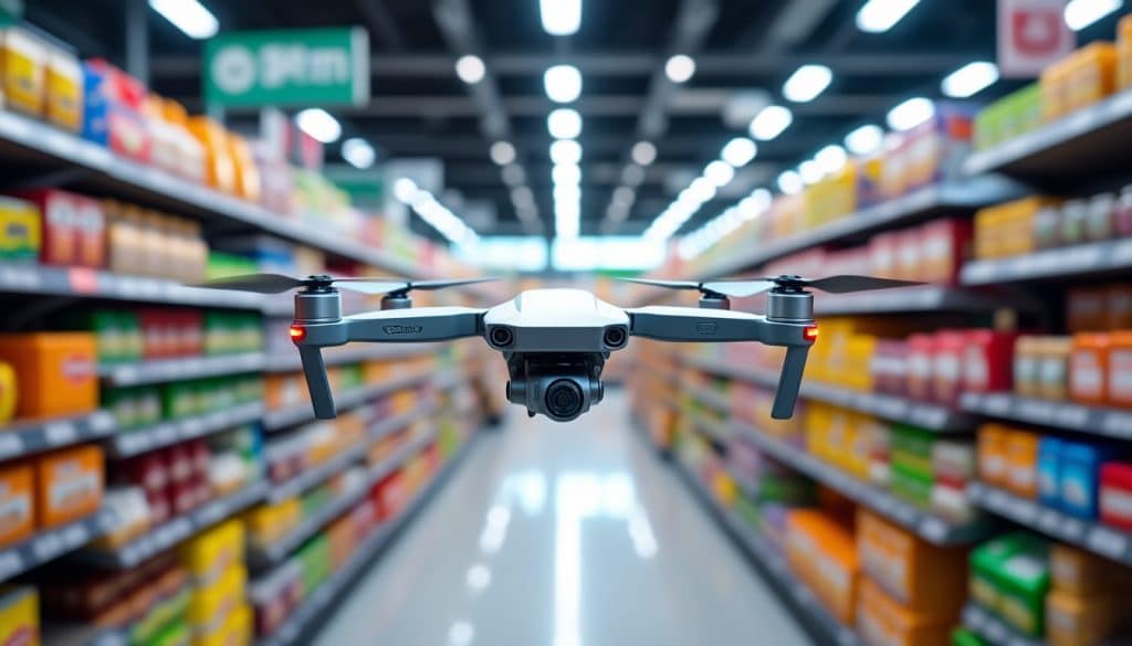 découvrez comment le réassort des rayons en flux tendu optimise l'agilité logistique grâce à la livraison par drone, garantissant rapidité et efficacité dans la gestion des stocks.