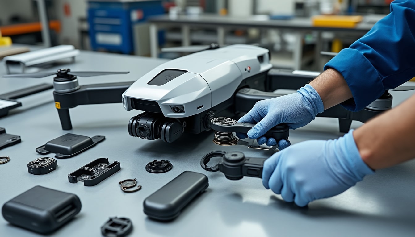 grâce à sa conception modulaire, ce drone de livraison se répare facilement : ses pièces se remplacent rapidement pour limiter les interruptions de service.